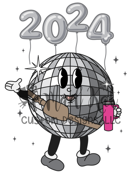 2024 Disco Ball Blank Tumbler Sublimation Transfer