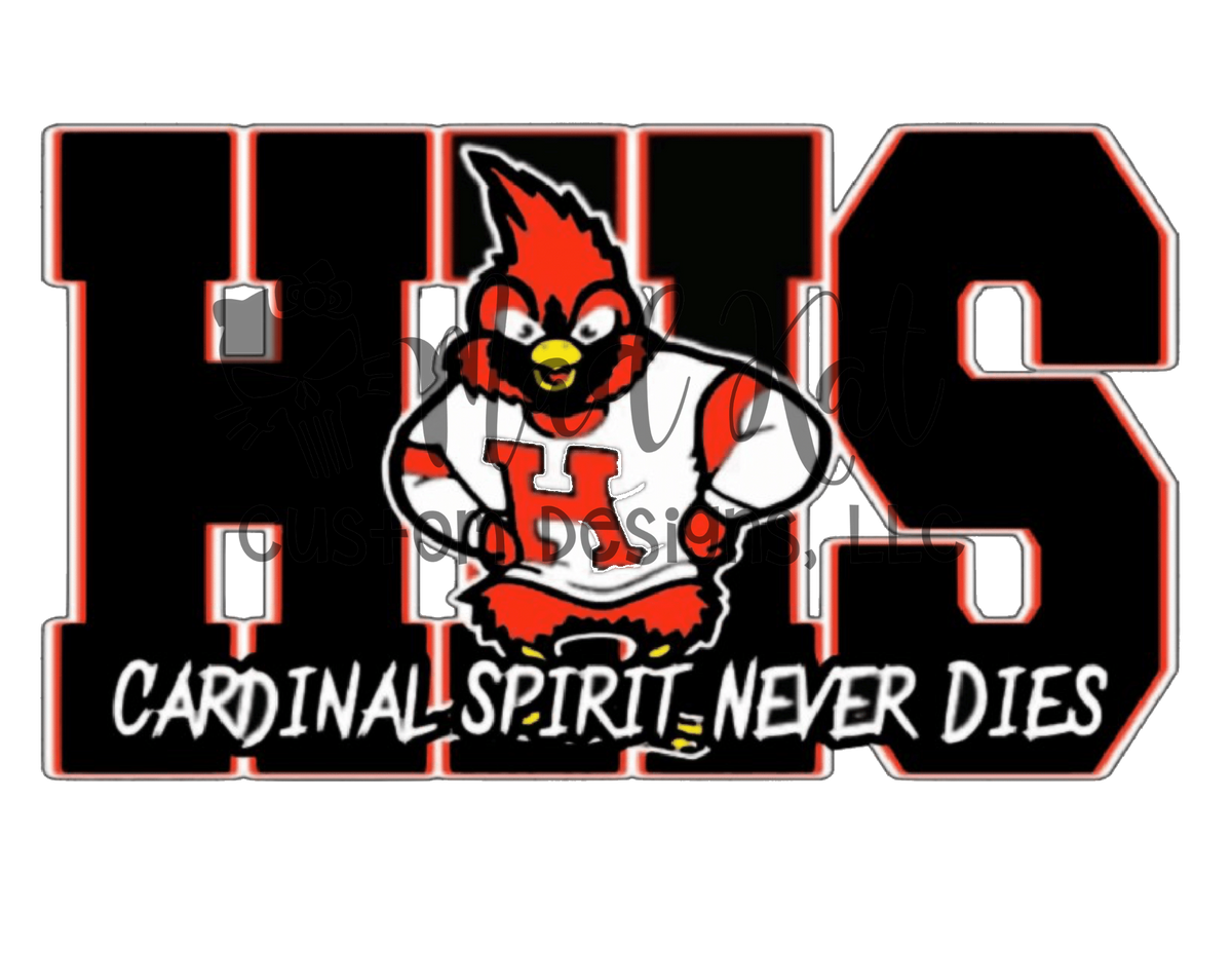 Cardinal Spirit Never Dies Sublimation Transfer Mad Kat Custom