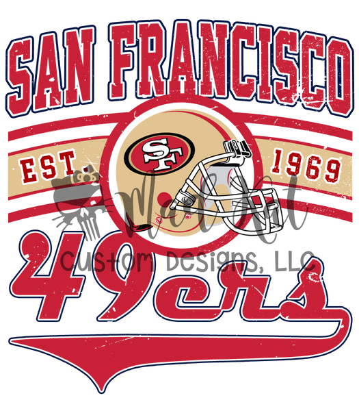 49ers Sublimation Transfer