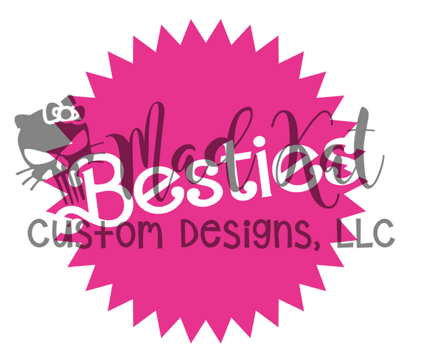 Besties Pink Sublimation Transfer