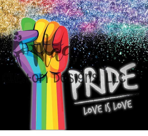 Pride Love is Love Hand Tumbler Print