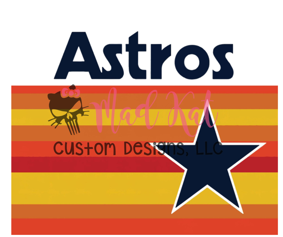 Astros 1 Sublimation Tumbler Print – Mad Kat Custom Designs, LLC