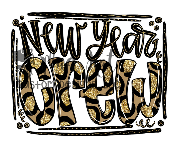 New Year Crew Sublimation Transfer