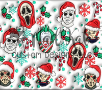 Festive Killers Puff Tumbler Print