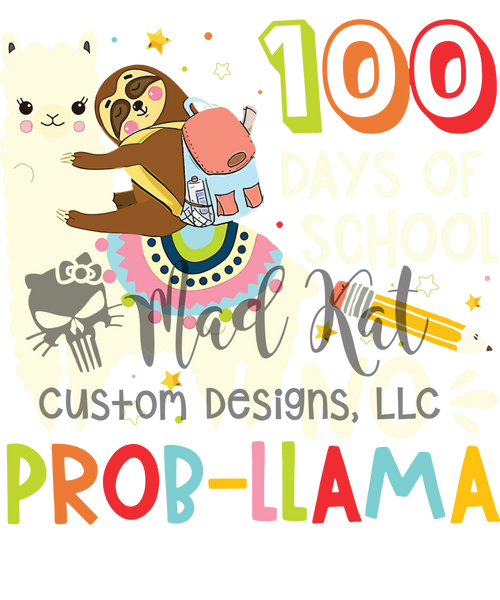 100 Days No ProbLlama HTV transfer
