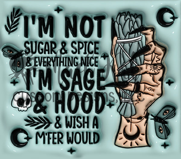 Sage & Hood Tumbler Print