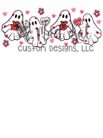 Valentines Day Ghosts HTV transfer