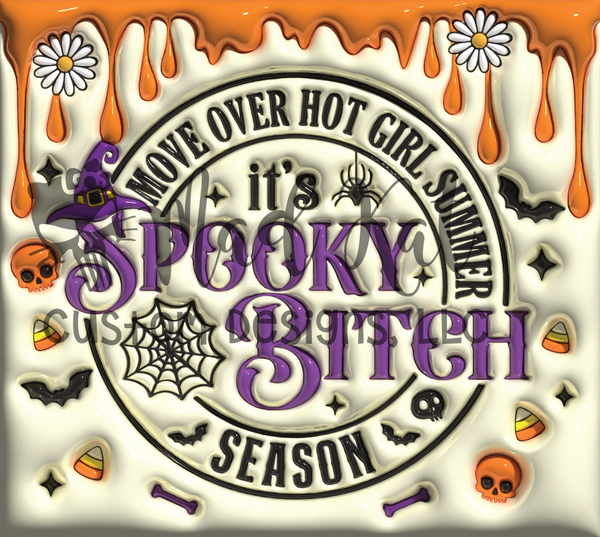 Spooky Bitch Tumbler Print