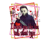 Tall Silent Type HTV transfer