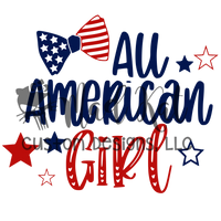 All American Girl Sublimation Transfer