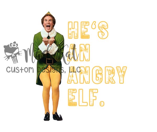 Angry Elf HTV transfer