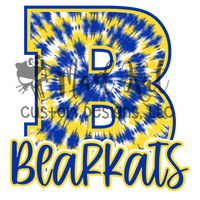 Bearkats TyeDie Sublimation Transfer