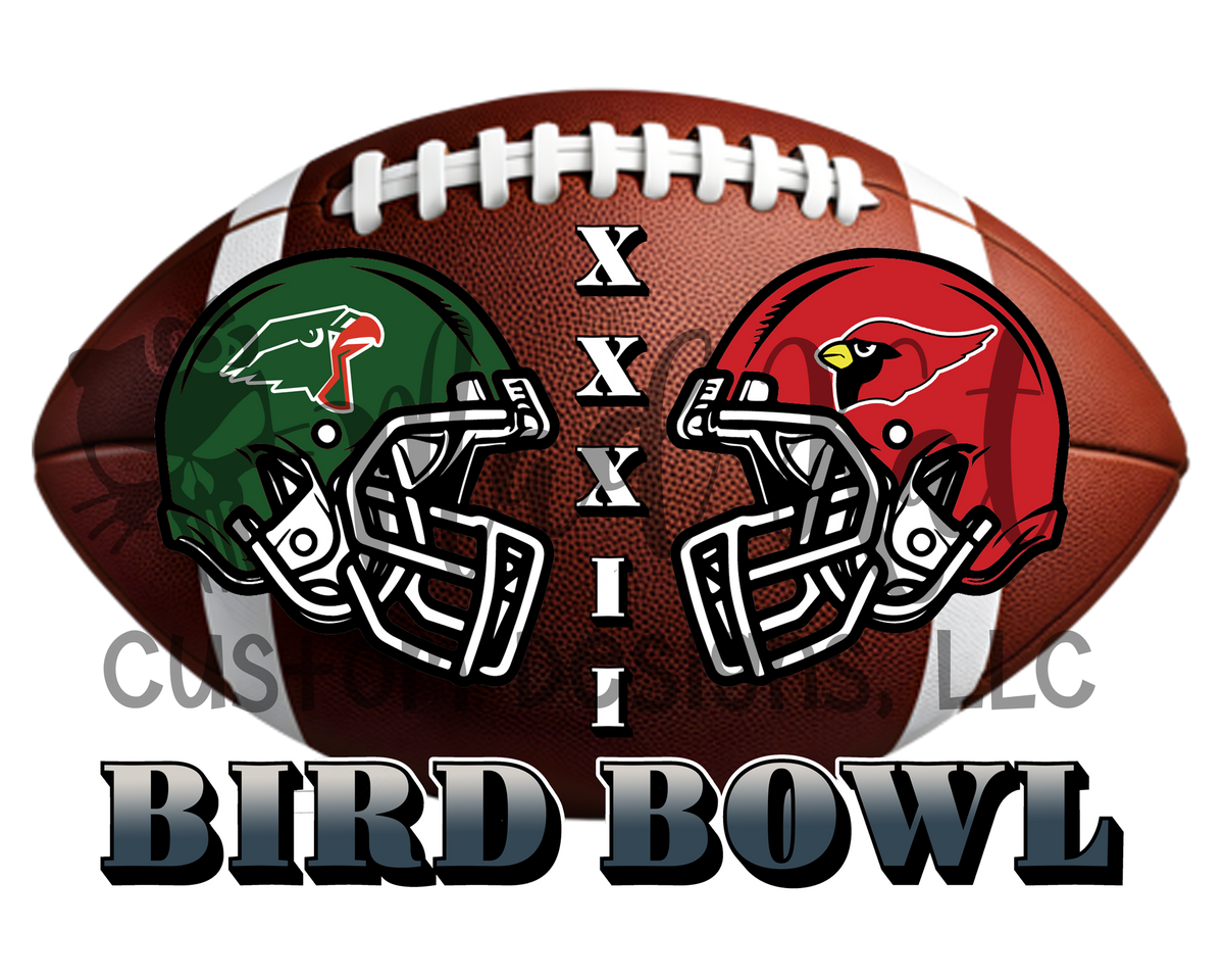 Bird Bowl 2024 HTV transfer – Mad Kat Custom Designs, LLC