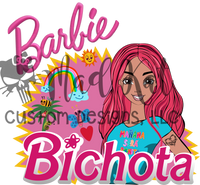 Bitchota Pink Girl Sublimation Transfer