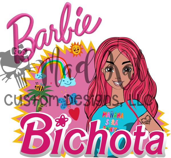 Bitchota Pink Girl HTV transfer