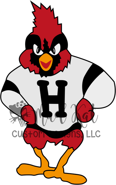 Standing Cardinal HTV transfer