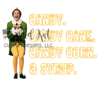 Candy Elf HTV transfer