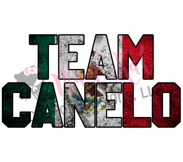 Team Canelo Sublimation Transfer