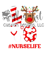 Christmas Nurse Life HTV transfer