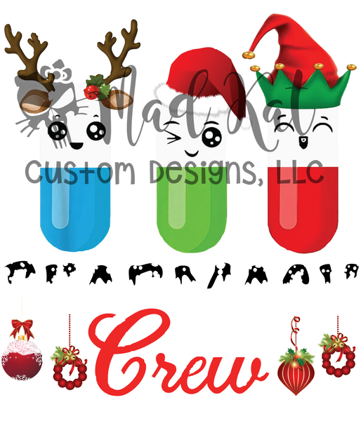 Christmas Pharmacy Crew Sublimation Transfer