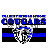 Coakley Cougars HTV transfer