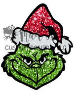 Faux Glitter Green HTV transfer