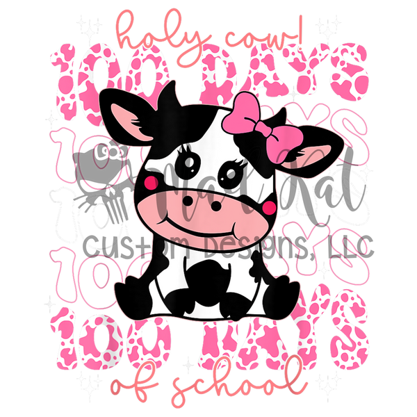 100 Days Cow HTV Transfer