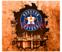 Astros Skyline Tumbler Print