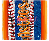 Astros Brushstroke Tumbler Print