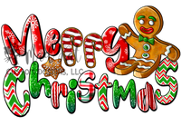 Merry Christmas Gingerbread Sublimation Transfer