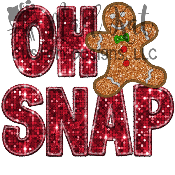 Oh Snap Faux Glitter Sublimation Transfer