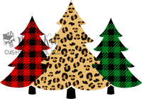 Plaid Christmas tree Sublimation Transfer