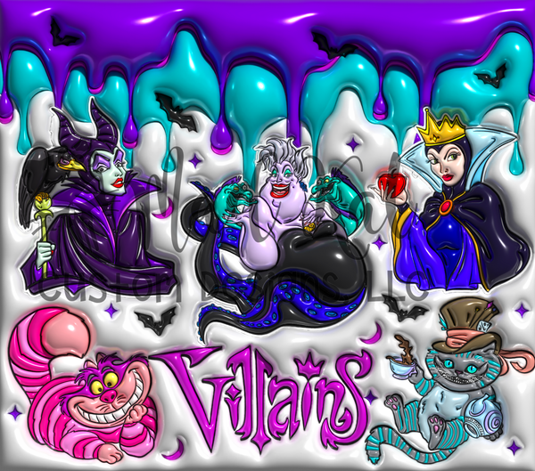 Villans Ril Villans Tumbler Print – Mad Kat Custom Designs, LLC