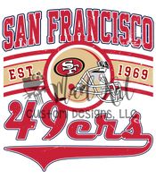 49ers Sublimation Transfer