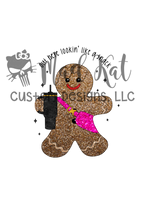 Sparkly Gingerbread HTV transfer