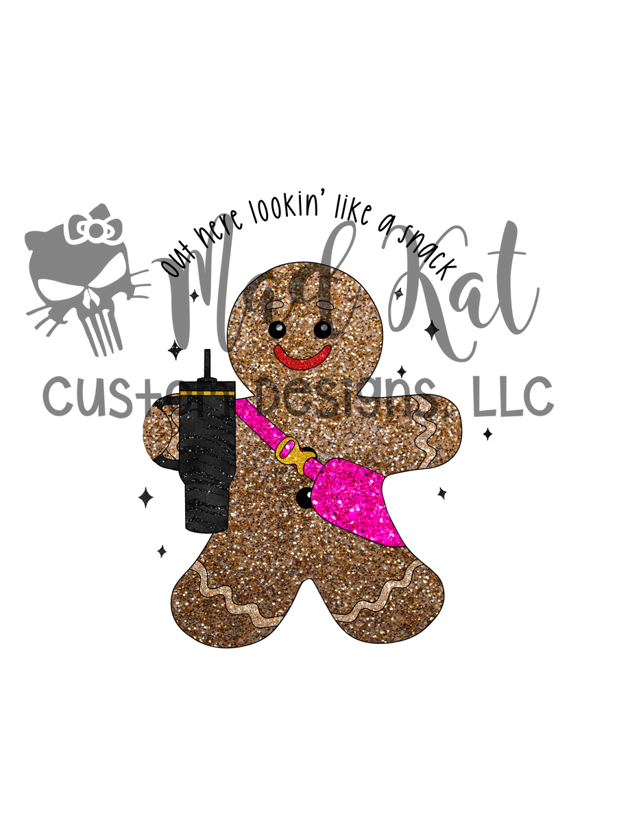 Sparkly Gingerbread Sublimation Transfer – Mad Kat Custom Designs, LLC
