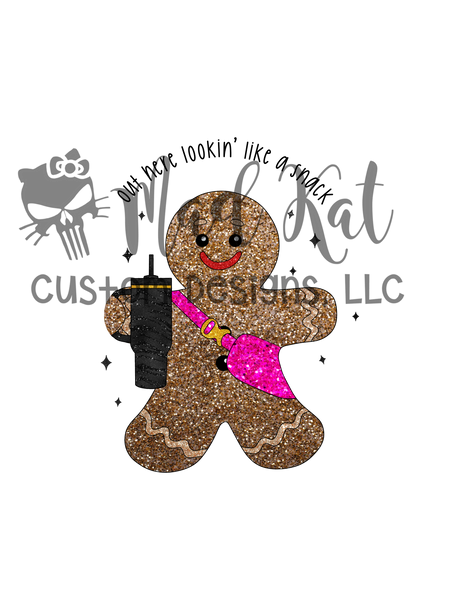 Gingerbread Sublimation Sparkly Gingerbread Sublimation Transfer – Mad Kat Custom Designs, LLC