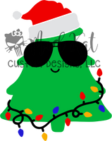 SunGlasses Christmas Tree Sublimation Transfer