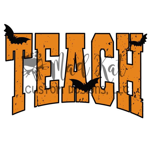 Spooky Teach Sublimation Transfer