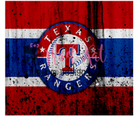 Rangers Grunge Tumbler Print