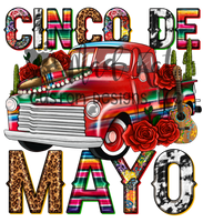 Cinco de Mayo Truck HTV transfer