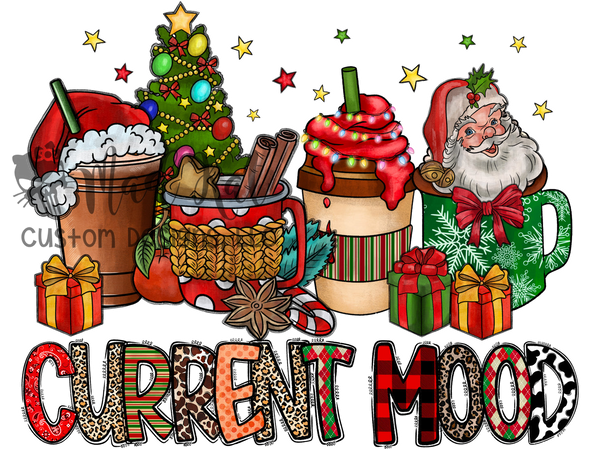 Current Mood Christmas HTV transfer