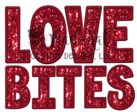Love Bites Faux Embroidery Sublimation Transfer
