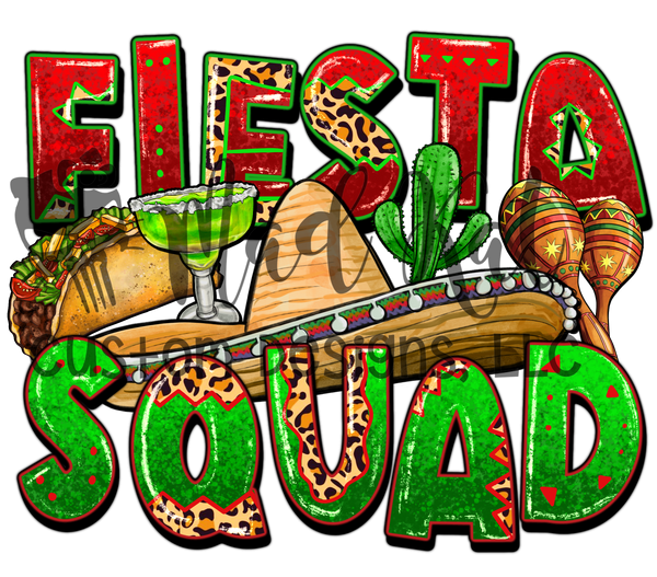 Fiesta Squad Sublimation Transfer
