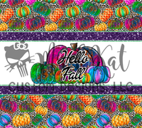 Hello Fall Bright Tumbler Print