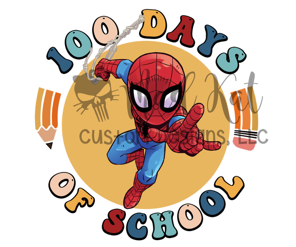 100 Days Spider HTV Transfer