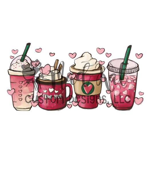 Valentines Cups Sublimation Transfer