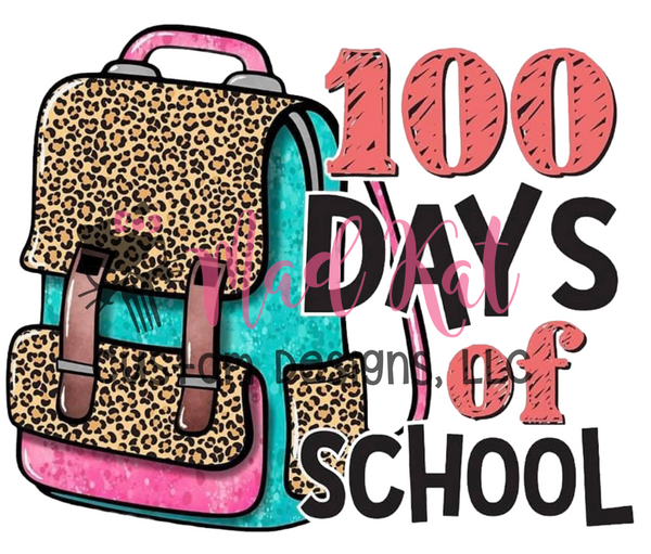 100 Days Backpack Sublimation Transfer