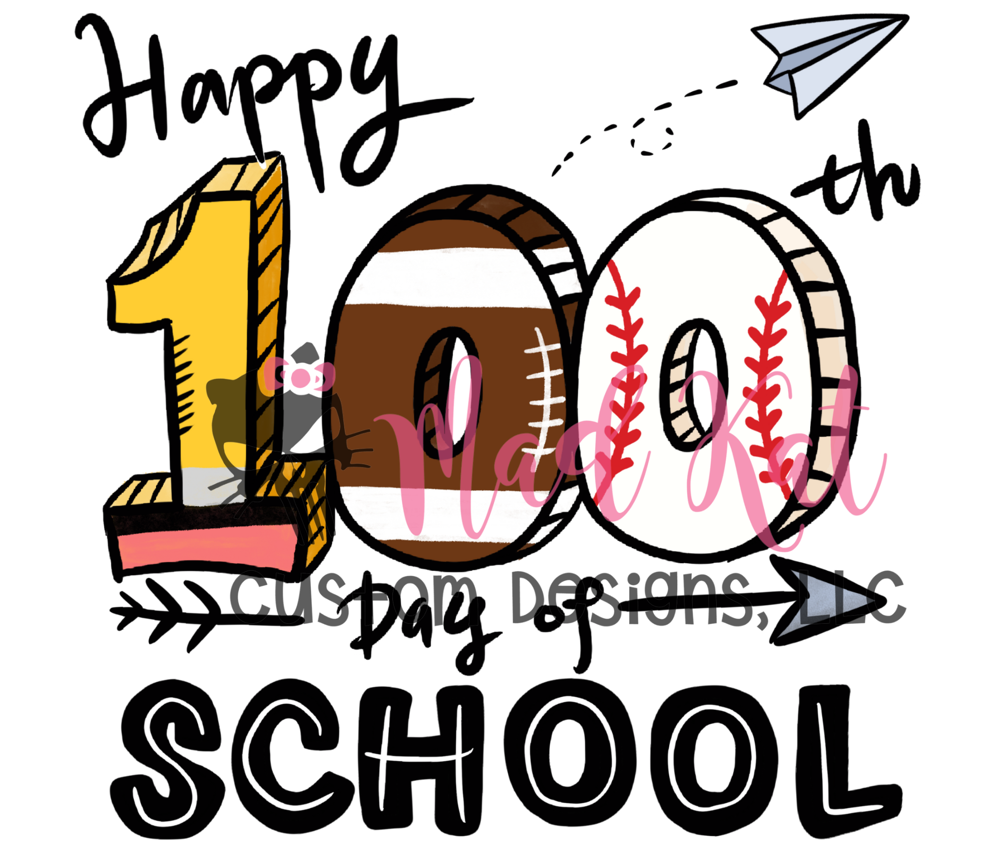 School 1st/Last/100 Days (HTV) – Mad Kat Custom Designs, LLC