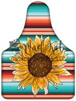 Cow Tag Sunflower Sublimation Transfer